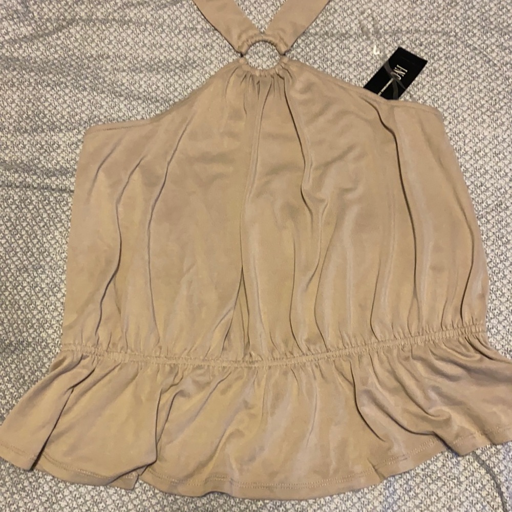 INC peplum top NWT size M